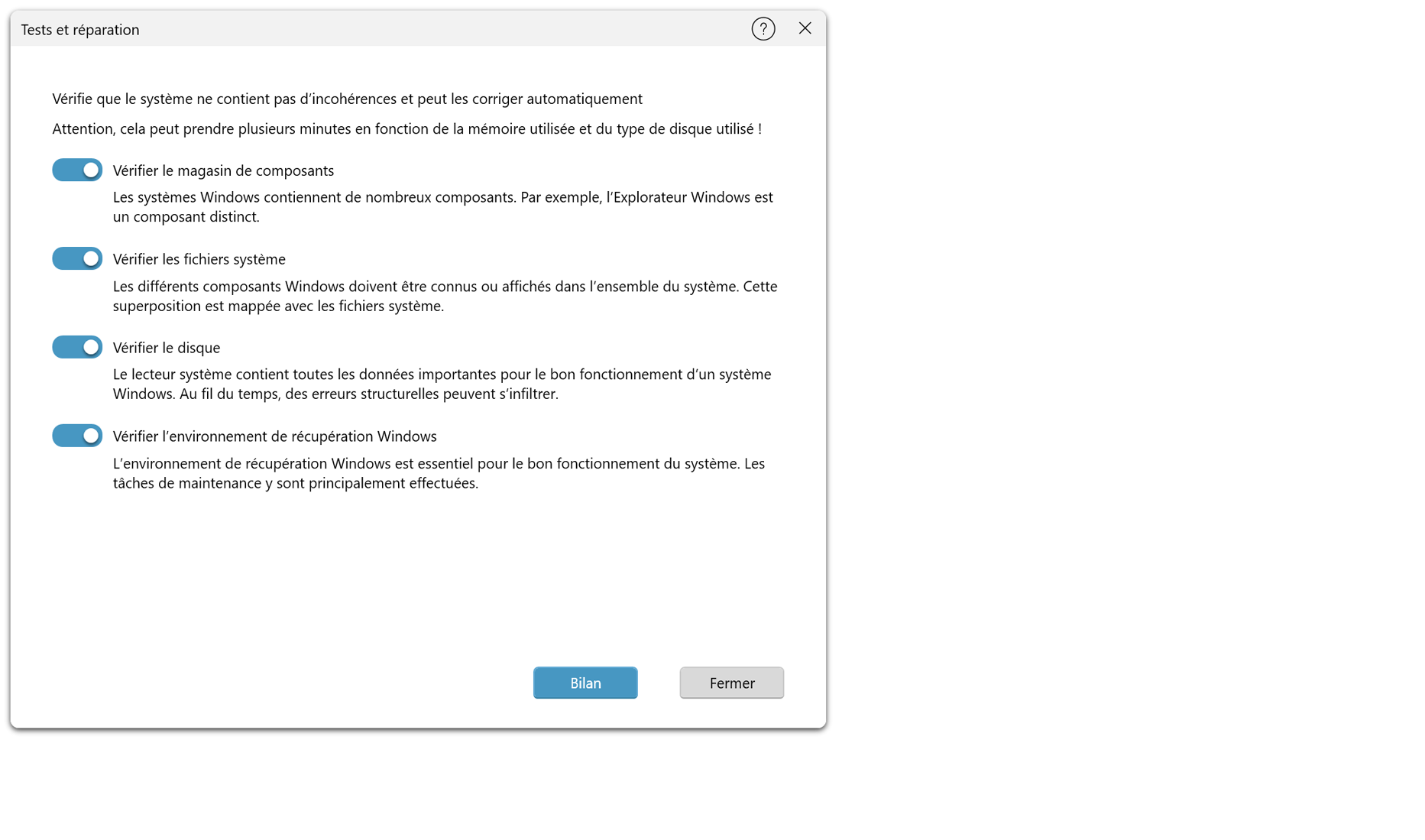 O&O Check&Repair - Maintenance fiable de vos données