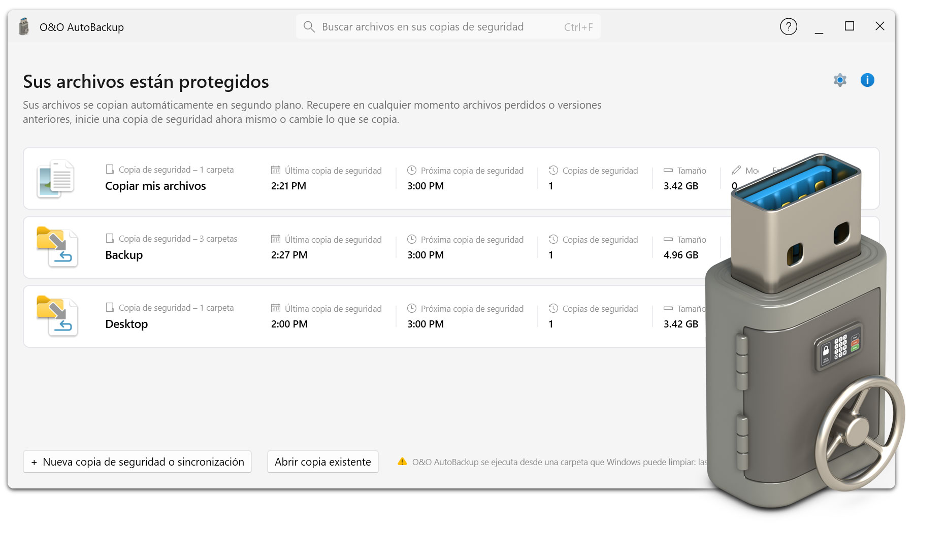 O&O AutoBackup 8 - Realice copias de seguridad y sincronice sus datos automáticamente