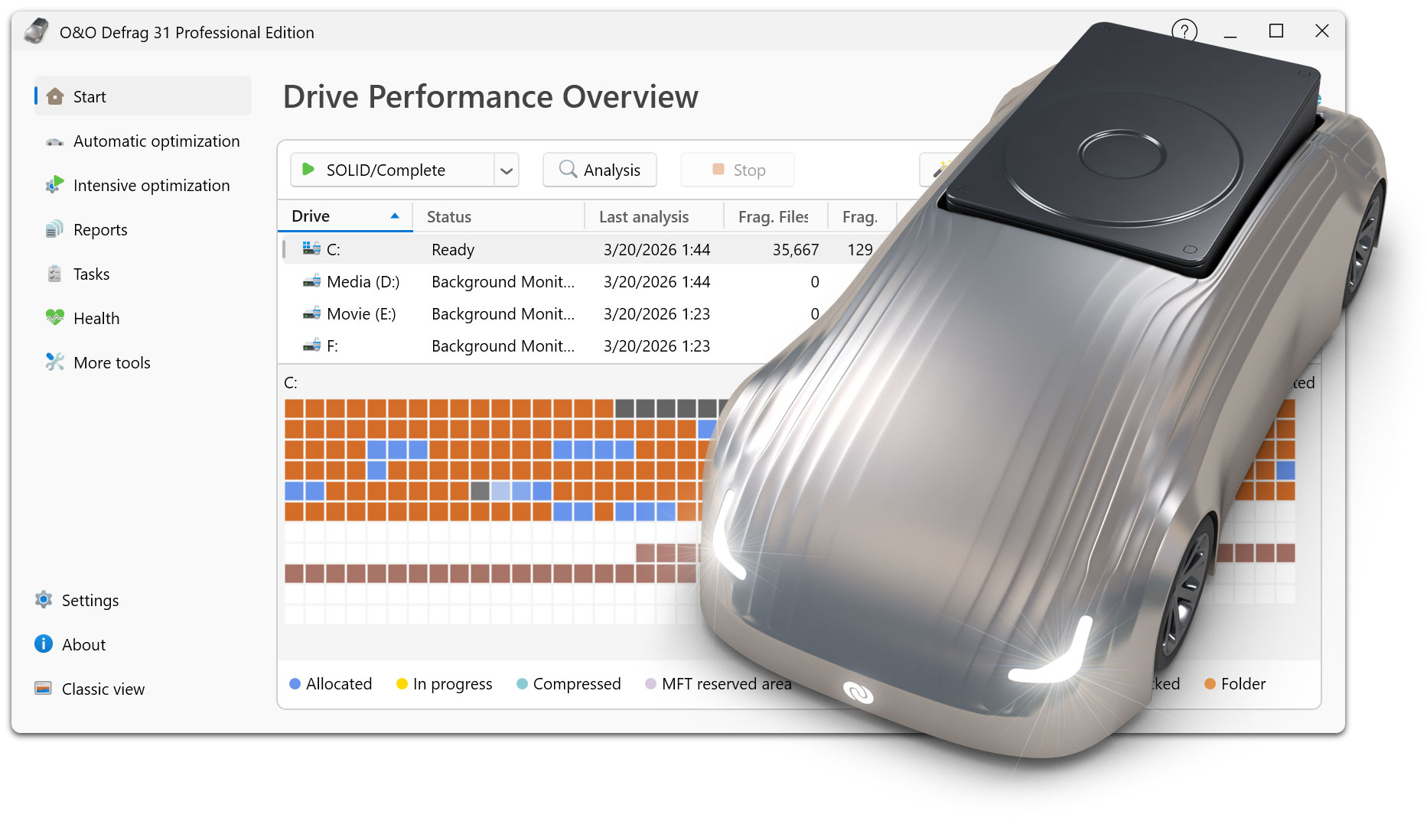 O&O Defrag 31 - The optimization suite for Windows 11
