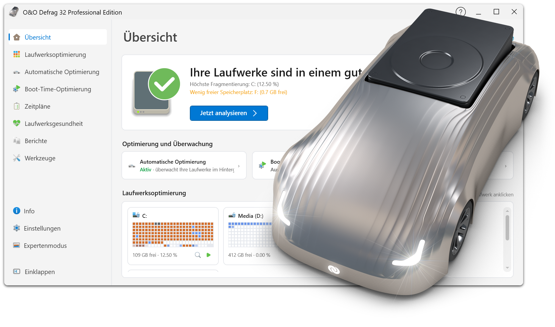 O&O Defrag 32 - Die Optimierungs-Suite für Windows 11