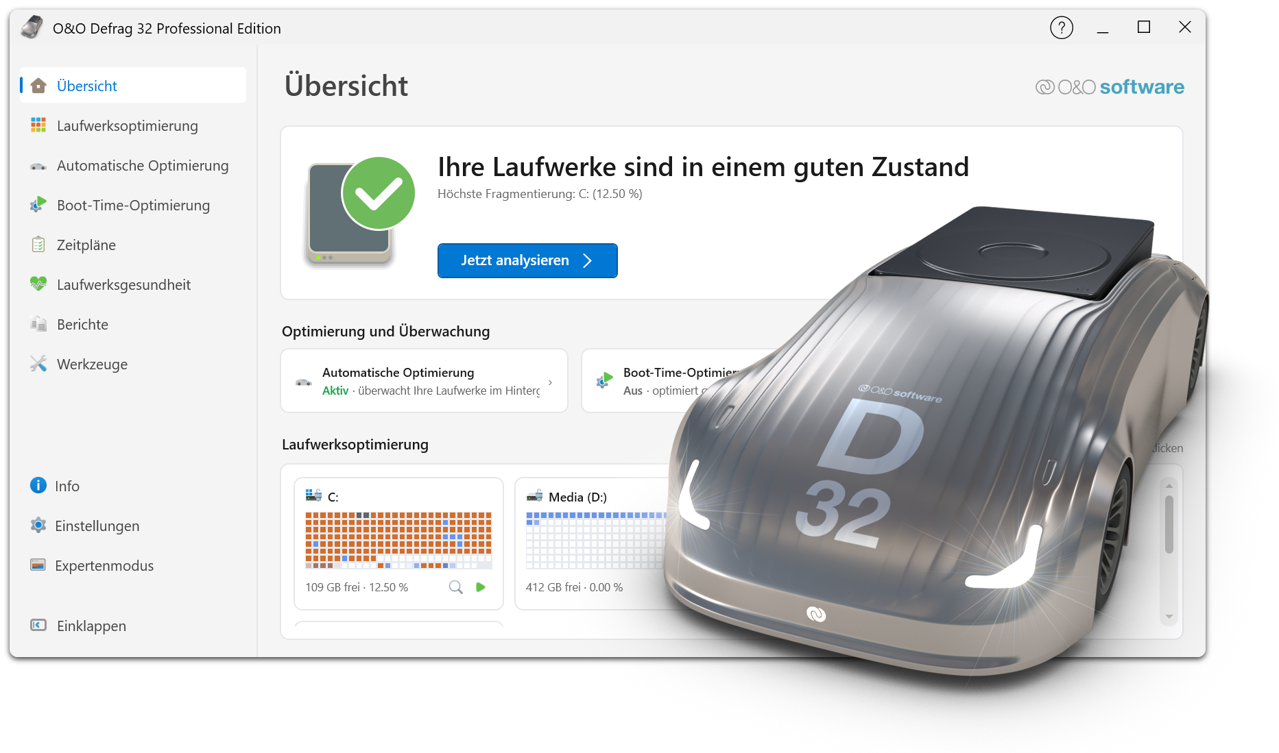 O&O Defrag 32 - Die Optimierungs-Suite für Windows 11