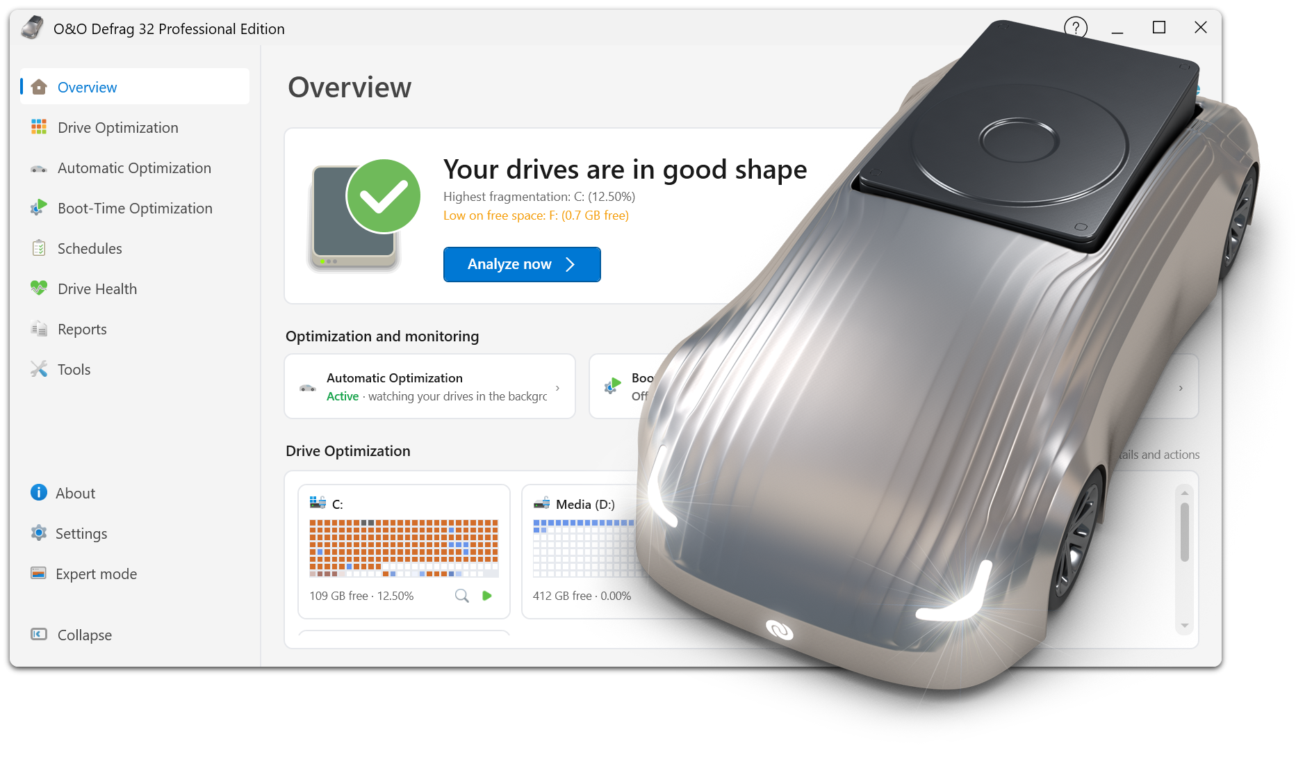 O&O Defrag 32 - The optimization suite for Windows 11