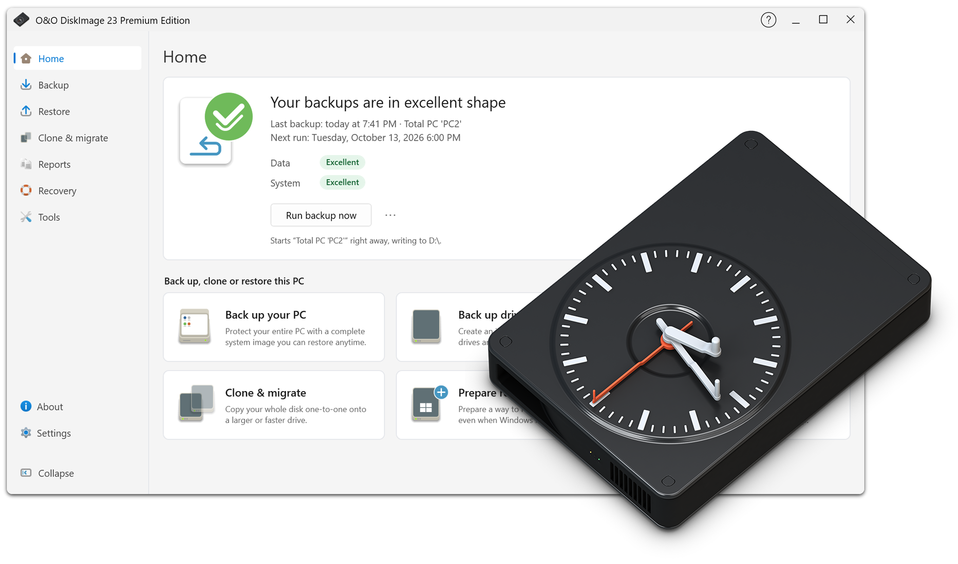 O&O DiskImage 23 Premium - Protect your valuable data