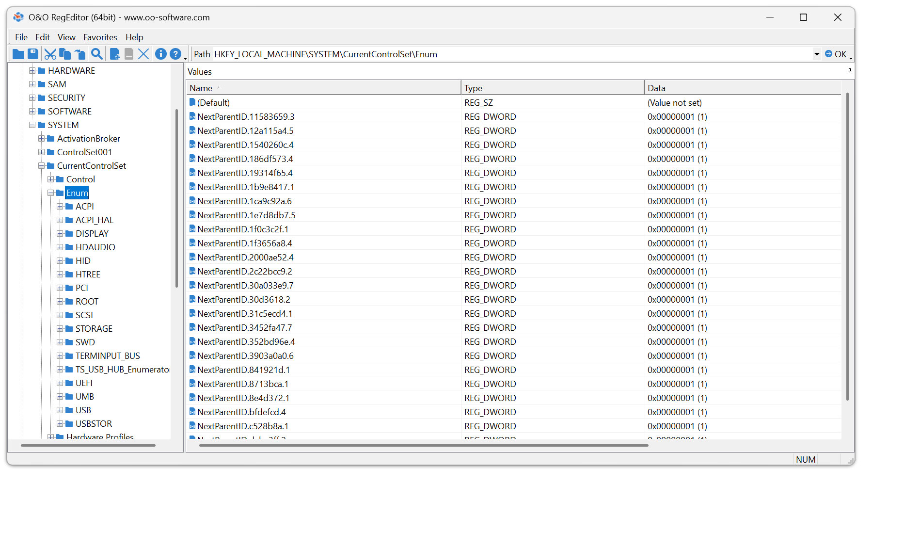 O&O RegEditor - Editing the Windows Registry