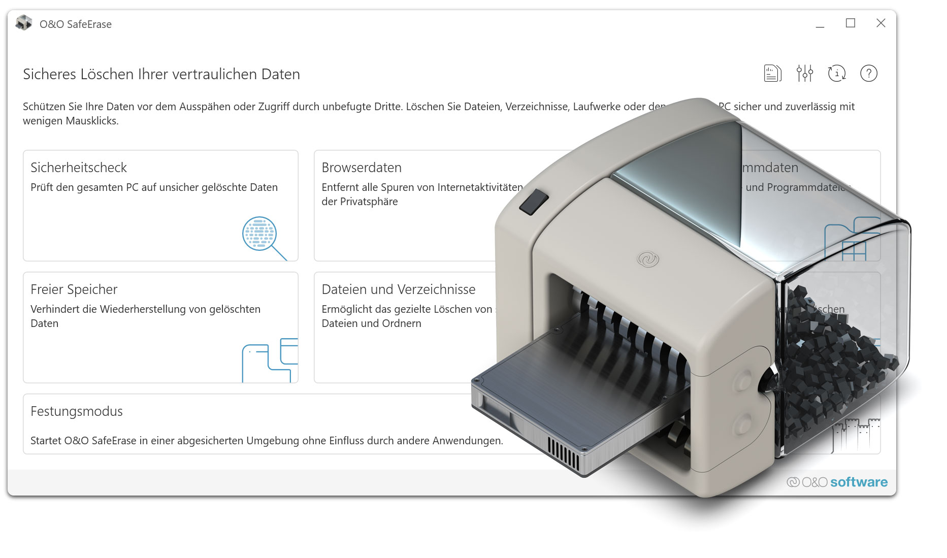 O&O SafeErase 19 - Die sichere Lösung für Ihr Unternehmen