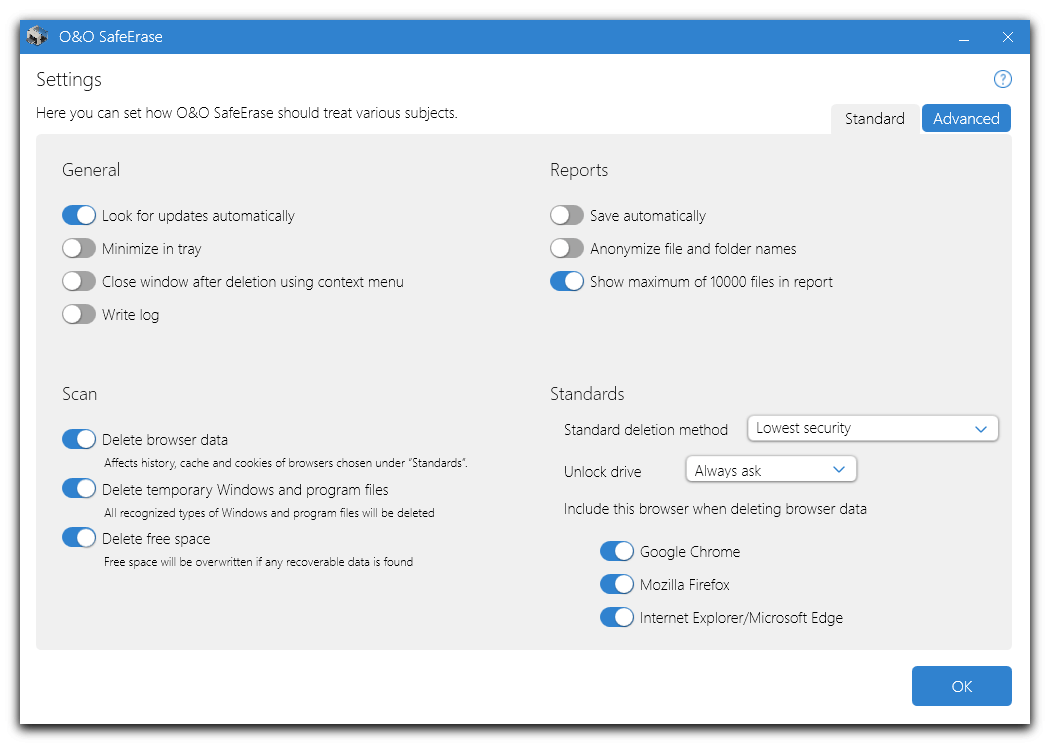 Windows 8 O&O SafeErase Professional full